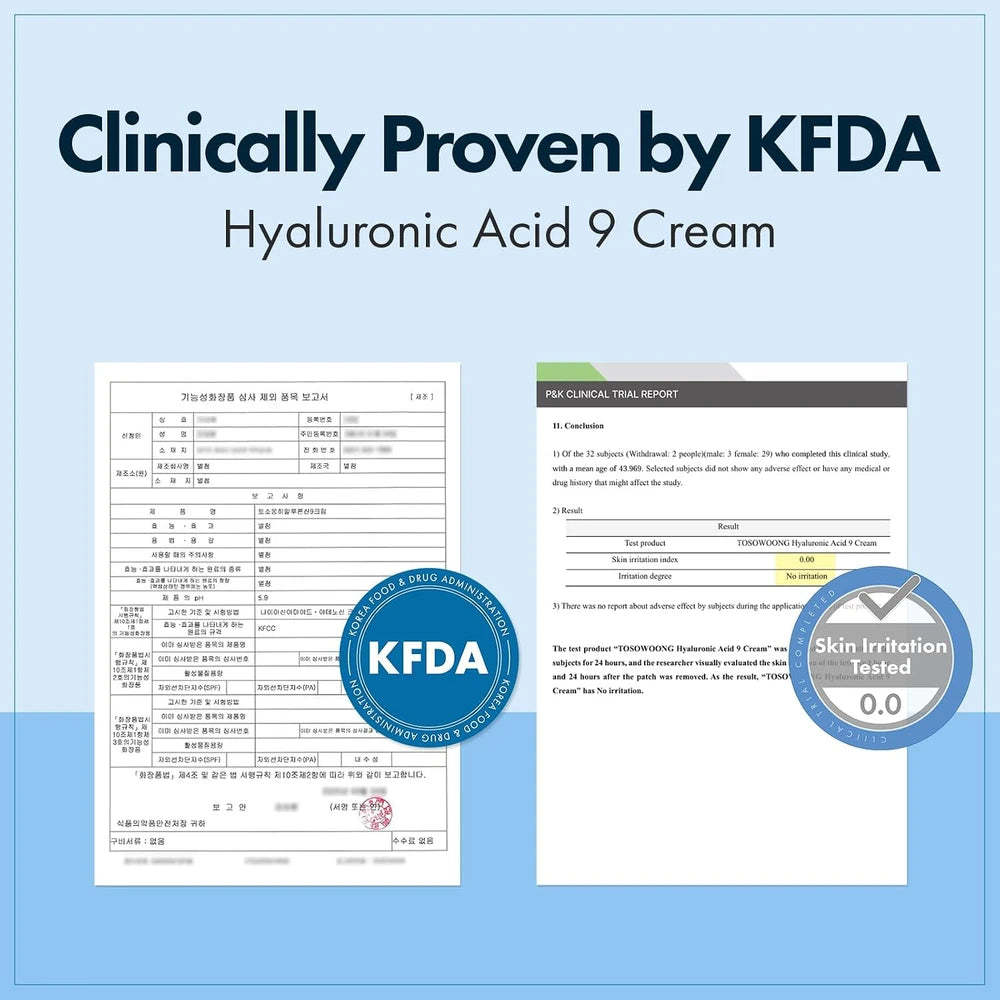 TOSOWOONG Hyaluronic Acid 9 Cream